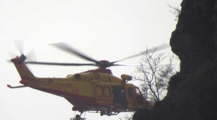 San Martino. Scalatore colpito da un sasso, elisoccorso Incidente montagna scalatore San Martino Lecco
