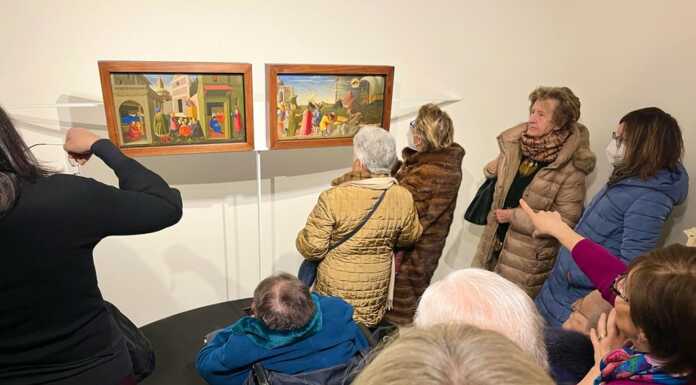 Gli anziani della Borsieri in visita alla mostra di Palazzo delle Paure Capolavoro Beato Angelico