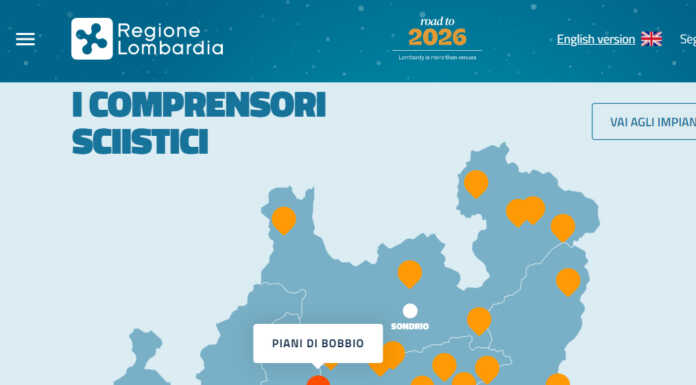 La mappa con i luoghi delle Olimpiadi ’26, ci sono anche i Piani di Bobbio