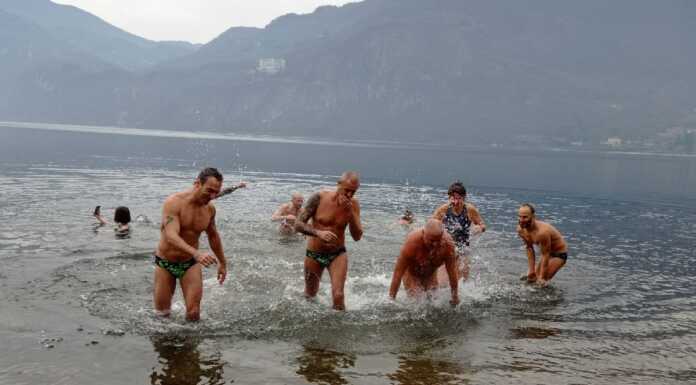Tuffo di Capodanno: tradizione rispettata a Mandello