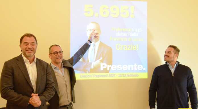 Elezioni regionali. Il grazie di Mauro Piazza: “Un grande lavoro di squadra” Mauro_Piazza_elezioni_regionali_20230215
