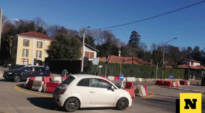 Merate: in funzione la seconda rotonda su viale Verdi Rotonda viale Verdi Merate
