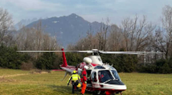 Valmadrera: si perde sul Corno Birone. 78enne recuperato dal Drago dei Vvf Drago Vigili del Fuoco