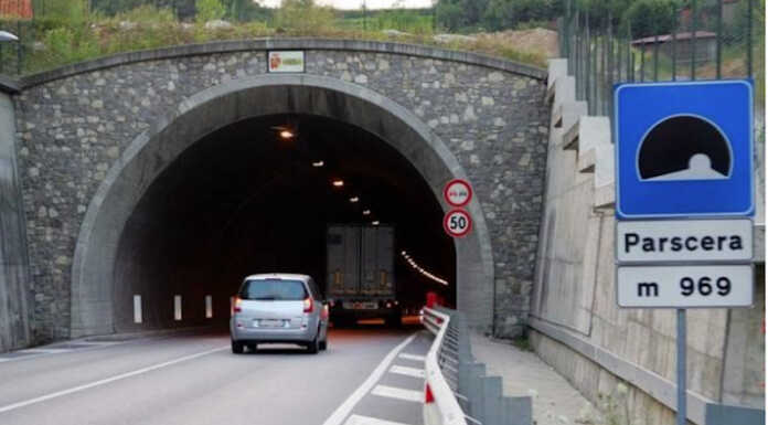 Chiude la galleria di Villa d’Adda per lavori di impermeabilizzazione Galleria Villa d'Adda