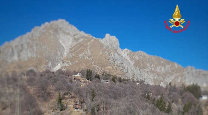 In difficoltà in Grignetta: salvati dal Drago dei Vigili del Fuoco Drago elisoccottore Vigili del Fuoco