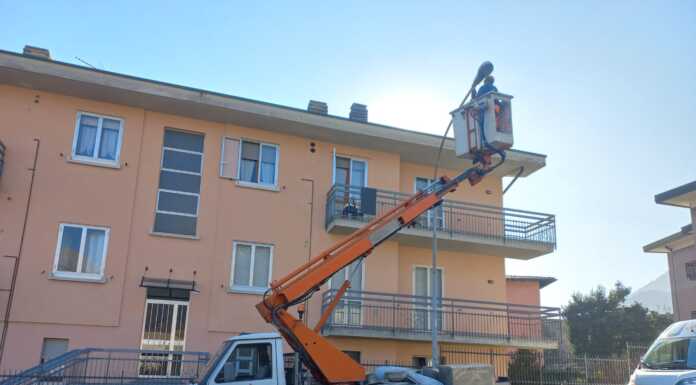 Valmadrera, lavori all’illuminazione pubblica e presto un nuovo gestore