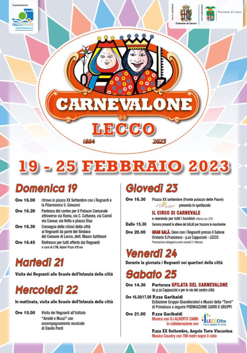 Locandina Carnevalone Lecco 2023