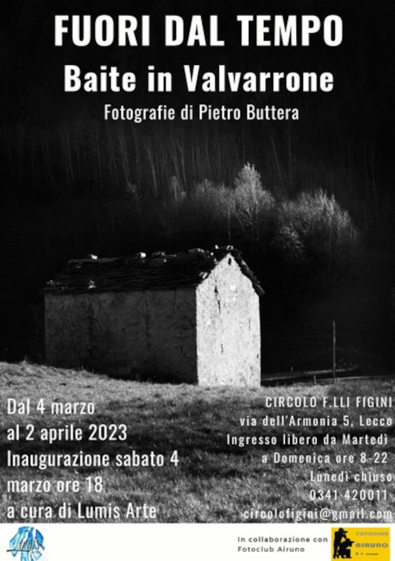 Mostra fotografica 'Baite in Valvarrone' Locandina