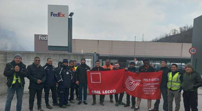 Cambio d’appalto, sciopero dei lavoratori alla Fedex TNT