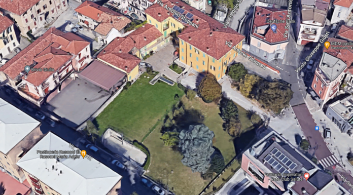 Valmadrera. Nuovo parcheggio e riqualificazione del parco di Villa Ciceri Il parco di Villa Ciceri a Valmadrera