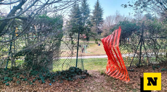 Merate, spostata la rete per entrare al Parco. “Ma l’area è ancora un cantiere” Merate Parco Piramidi