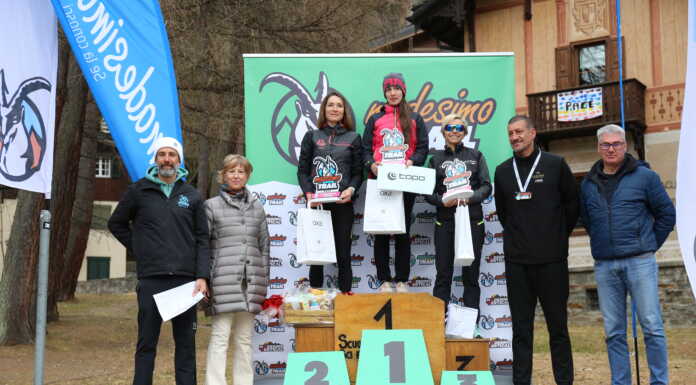 Arianna Tagliaferri (As Premana) vince il Madesimo Winter Trail Podio femminile
