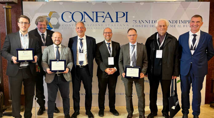Api Lecco Sondrio a Roma per i 75 anni di Confapi. Premiate Dispotech, Ita e Mab Le aziende premiate di Api Lecco Sondrio