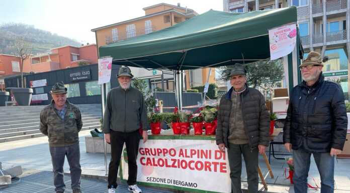 Calolzio. Il gruppo Alpini sempre in campo per la solidarietà alpini calolzio aism