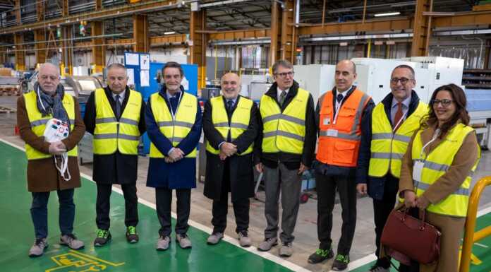 Valmadrera. Fontana inaugura il nuovo stabilimento della Alstom Alstom valmadrera