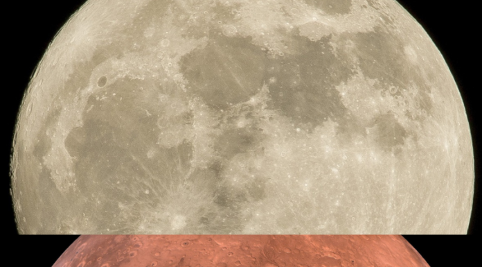 Pianeti allineati: “Più spettacolare l’avvicinamento tra Luna e Marte” Luna e Marte