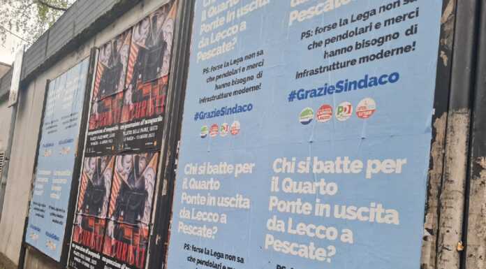 Quarto Ponte. Appello per Lecco: “Al netto dei manifesti, che si vuole fare?”