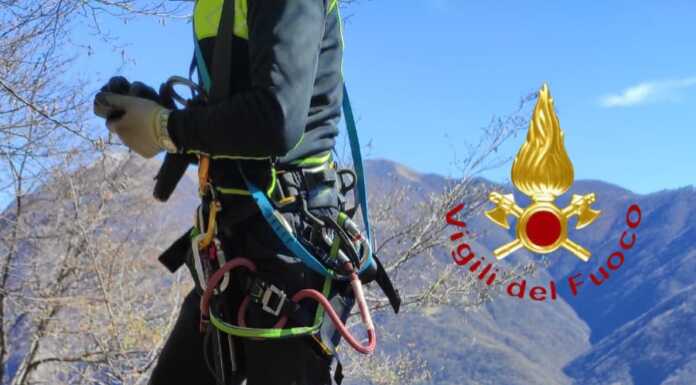 Cani bloccati in zona impervia per due giorni, salvati dai Vigili del Fuoco recupero cani porlezza