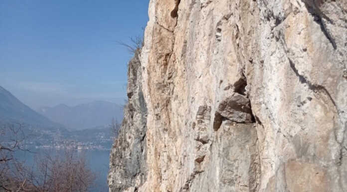 Falesia dell’Oreste. Arrampicando sulla parete rivelata di Perledo Falesia dell'Oreste
