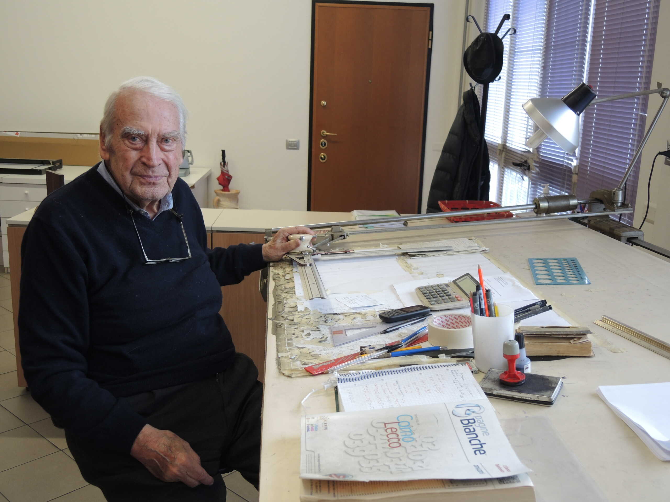 L'architetto lecchese, 88enne, Aldo Baborsky