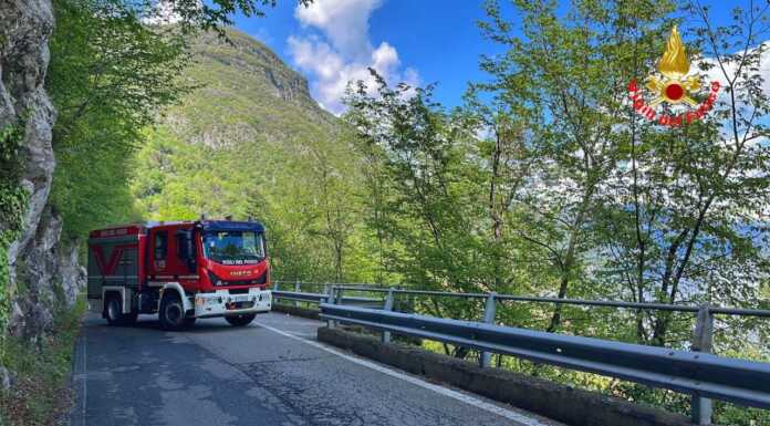 Smottamento. Nessun pericolo per la Lariana, riaperta. Resta chiusa la SP46