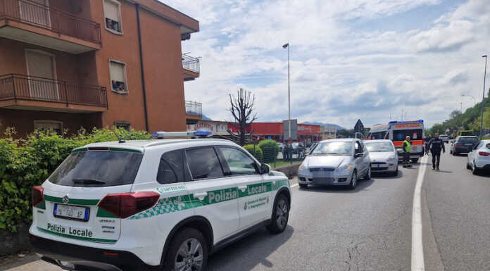 Olginate. Incidente tra auto in via Milano, un ferito olginate incidente via milano