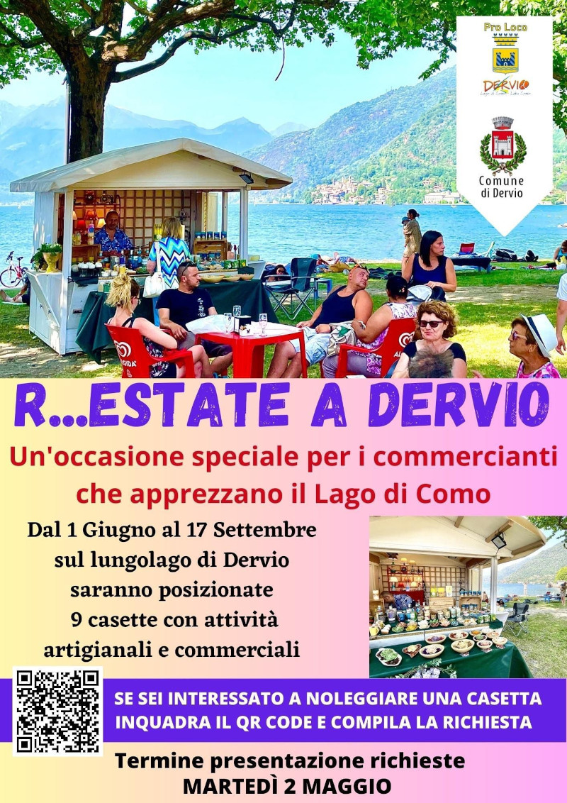 Locandina 'R...estate Dervio' commercianti