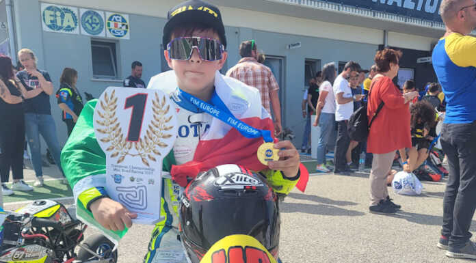 Calco: AleGas48 incoronato campione europeo di minimoto a Ortona