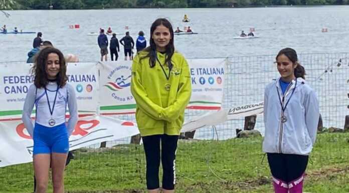 Ottimo esordio del Ck Rivabella nella canoa velocità, in evidenza Marilù Brambilla Ck_Rivabella_gare_velocità_candia_20230521