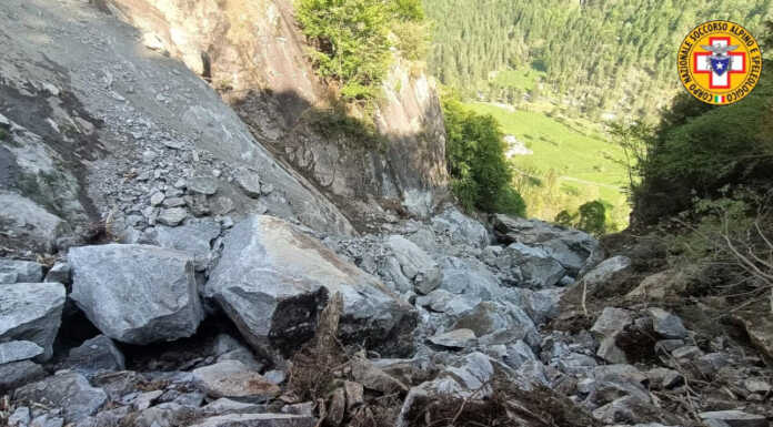 Grossa frana in Val di Mello, avviso agli arrampicatori Frana in Val di Mello