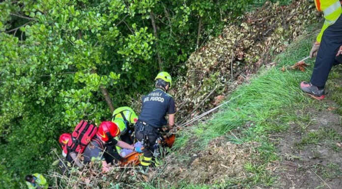 Incidente a Oggiono. Cade con una motocariola in zona impervia, 84enne elisoccorso Oggiono Anziano Motocariola incidente