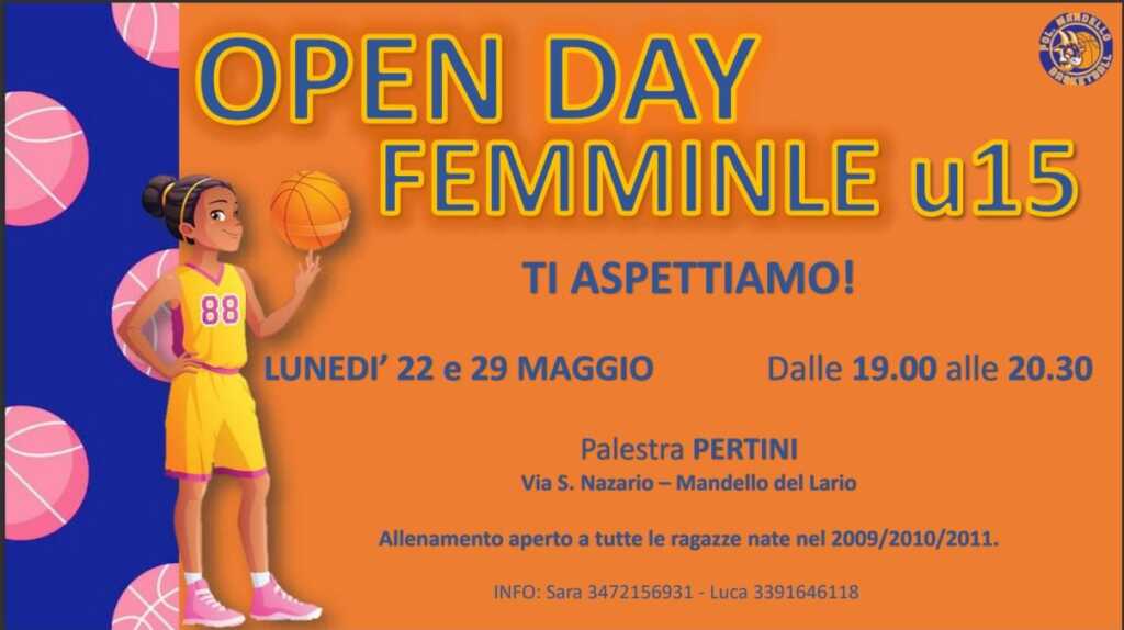 Open Day Mandello basket femminile