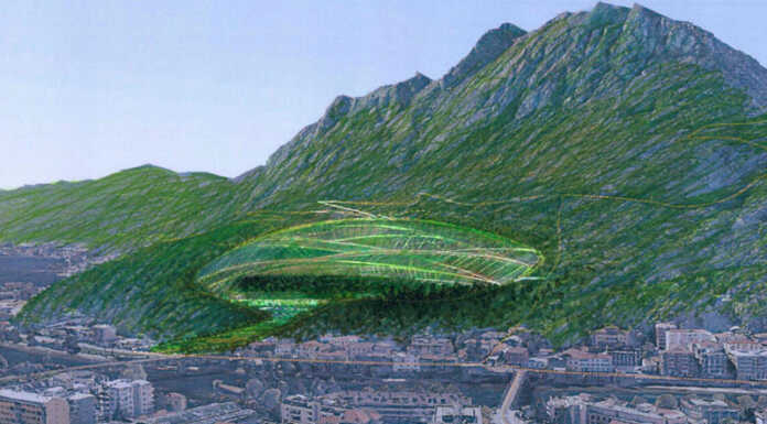 Un progetto verde per la Cava Mossini: diventerà sede del nuovo depuratore Uno schizzo evocativo dell’Anfiteatro Verde ipotizzato presso Cava Mossini