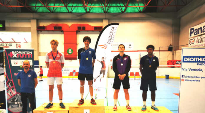Badminton Lecco. Andrea Saverio d’oro al 1° Grand Prix di Padova Badminton Lecco Andrea Saverio