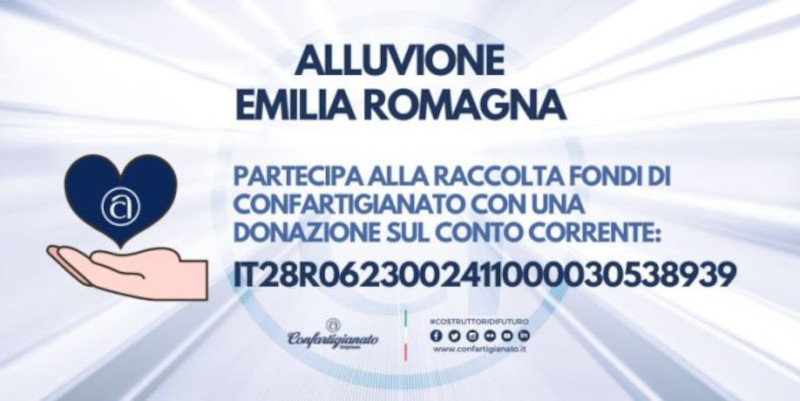 Confartigianato alluvione Emilia-Romagna raccolta fondi