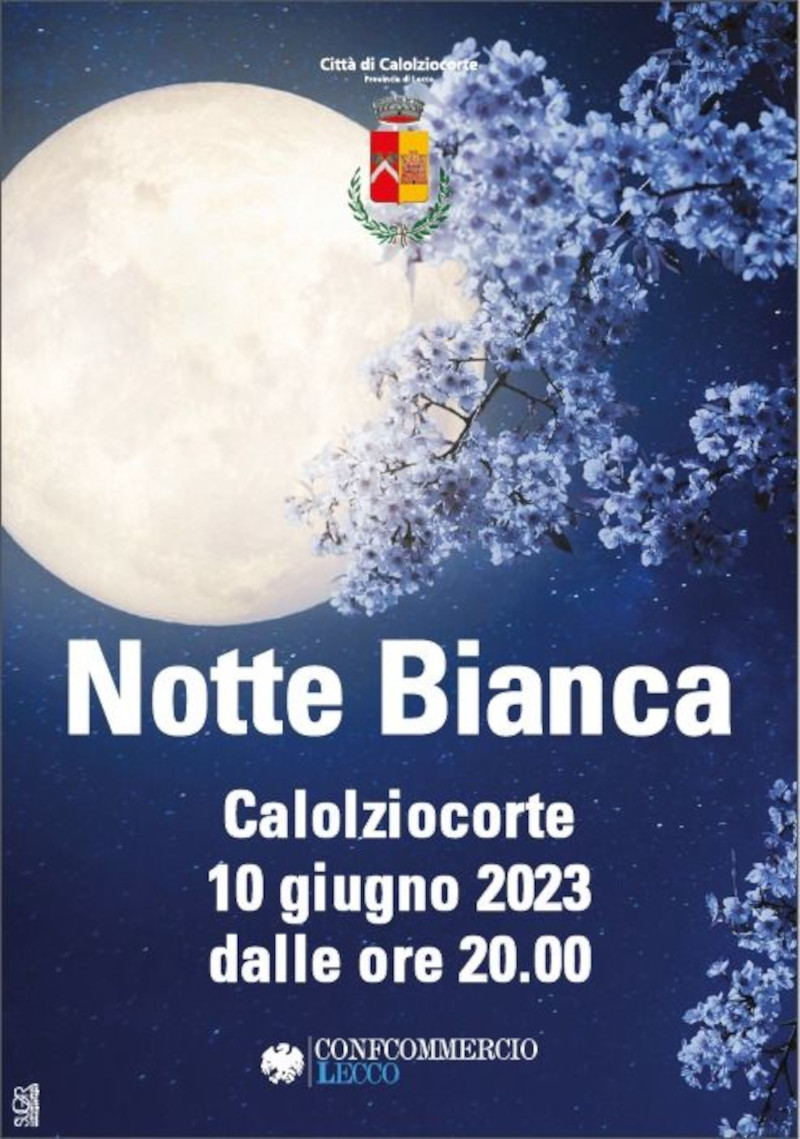 Locandina Notte Bianca Calolzio