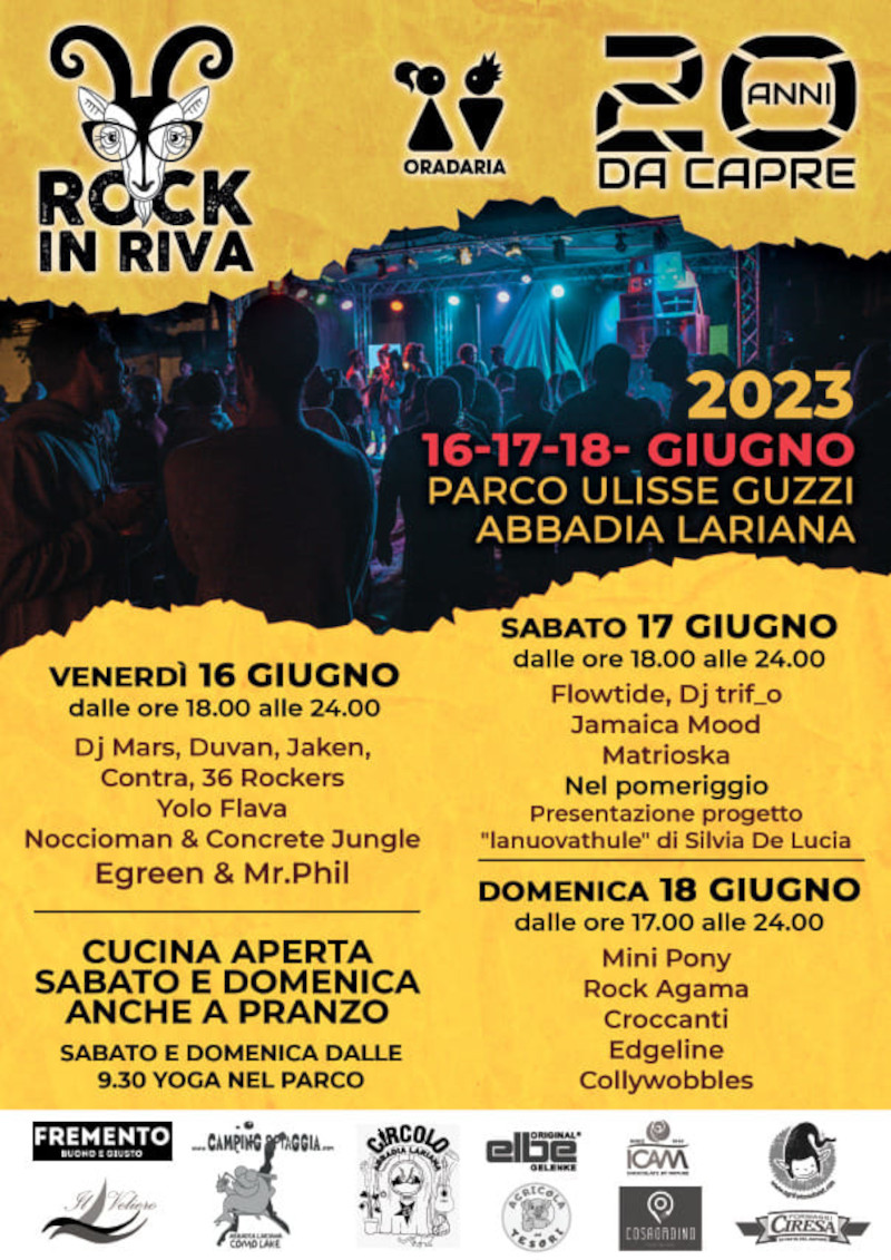 Programma Rock in Riva 2023 Abbadia
