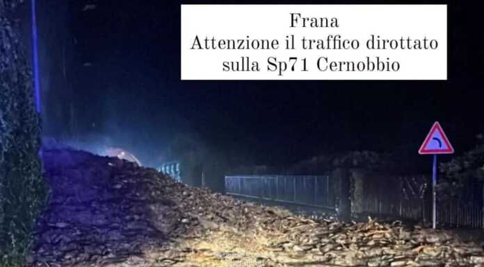 Frana a Moltrasio: riaperta la statale Regina