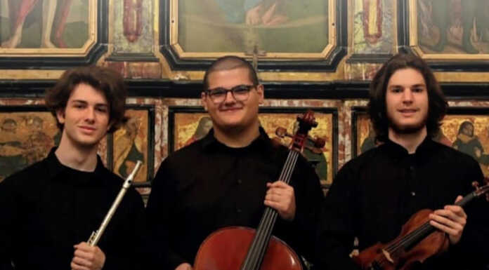 Alla chiesa di San Giovanni Battista a Laorca il concerto del Tonic Trio Tonic Trio Edoardo Giana (flauto), Andrea Bonacina (violino), Giovanni Zanellato (violoncello)