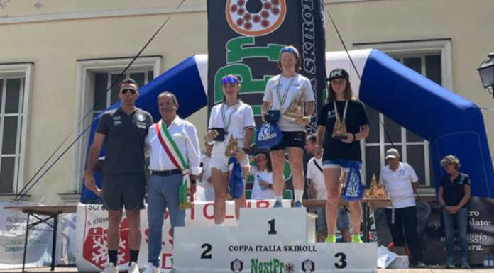 Skiroll. Doppia medaglia d’argento per Maria Invernizzi Podio skiroll