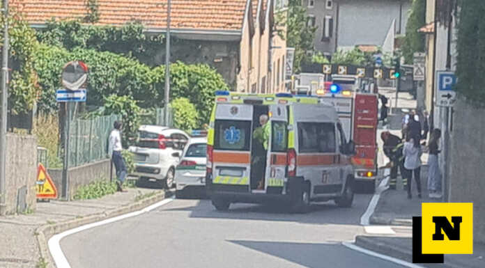 Valmadrera, con l’auto contro un muretto: soccorsa 91enne