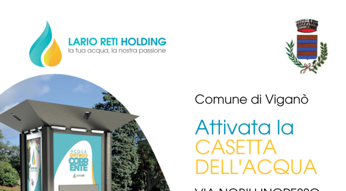 Viganò: rinnovata la casetta dell’acqua, attivate le nuove tessere
