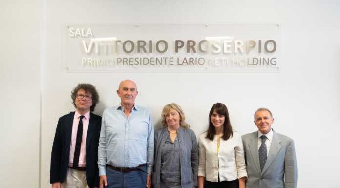 Lario Reti Holding: approvato il documento di Bilancio 2022 cda lrh - pietro galli - lelio cavallier - elena vaccheri - maria chiara marino - paolo strina