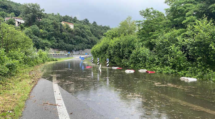 SS 639 chiusa a Suello (direzione Nord) per allagamento