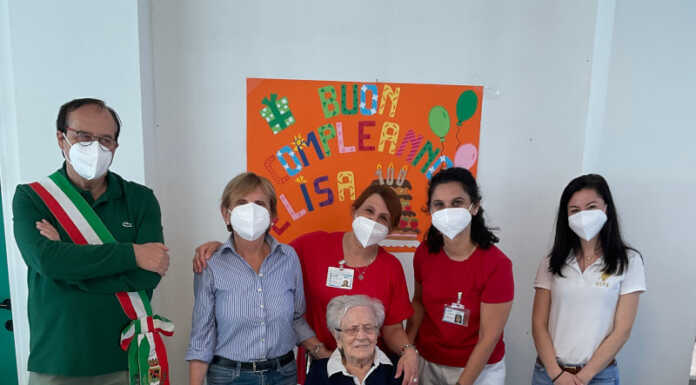 Valmadrera. Auguri Elisa! Cento anni all’Opera Pia Magistris Elisa Corti cent'anni RSA Valmadrera