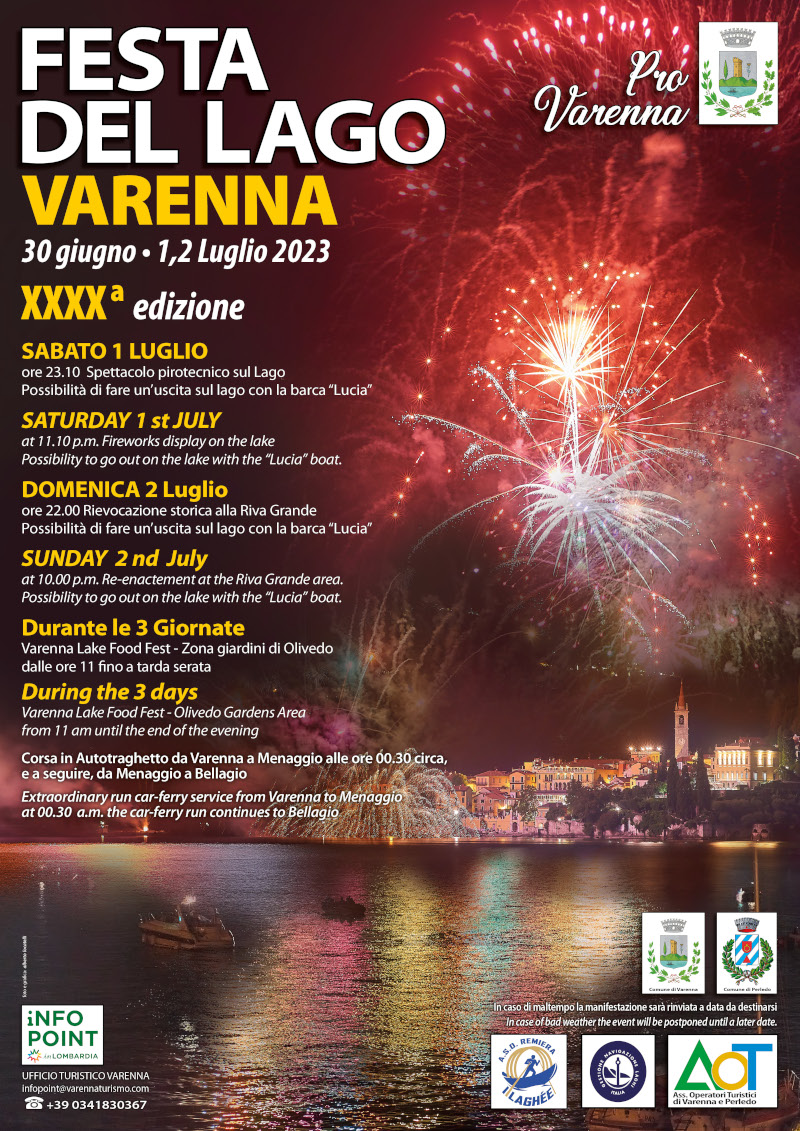 Locandina Festa del Lago Varenna
