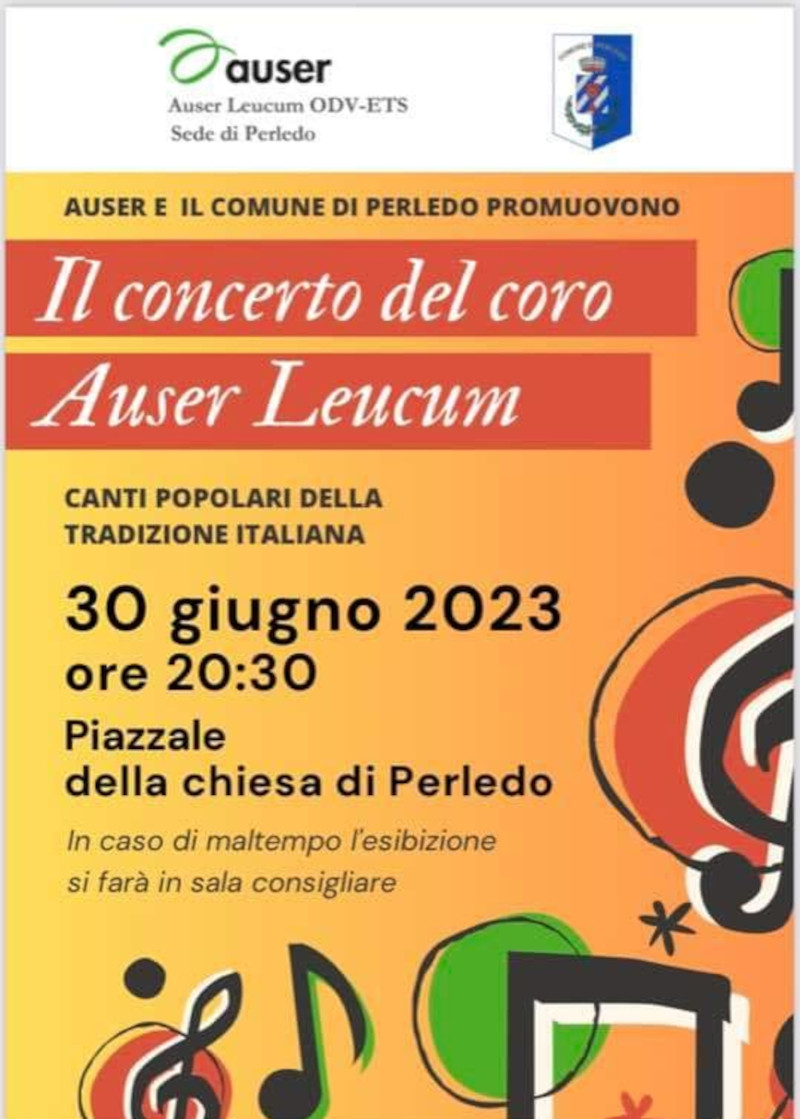 Locandina concerto Auser Leucum Perledo