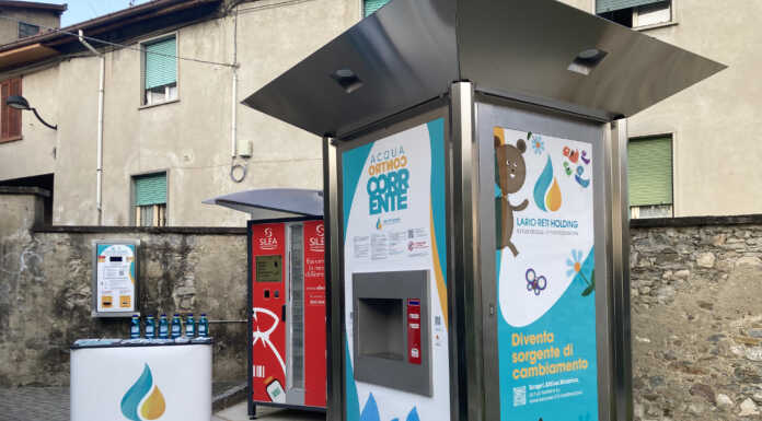 Cremella, attivata la nuova casetta dell’acqua di Lario Reti Holding