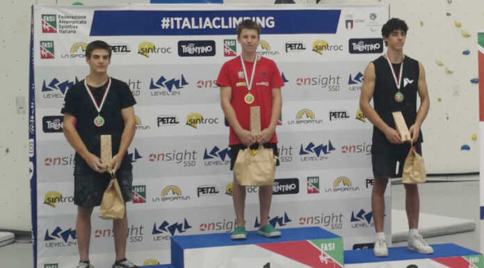Arrampicata. Strepitosa vittoria di Davide Torroni in Coppa Italia Lead Davide Torroni primo in Coppa Italia Lead