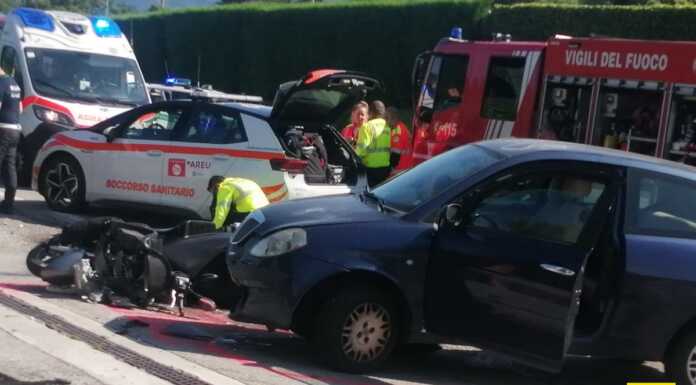 Arlate, incidente mortale fra auto e moto: deceduto un 53enne